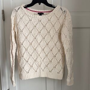 Tommy Hilfiger Cream Knit Women's Sweater